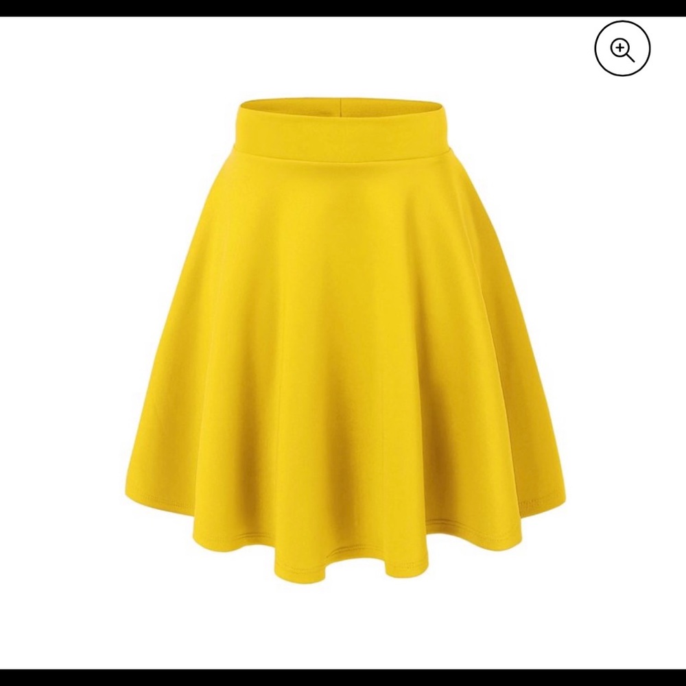 Yellow Skater Skirt